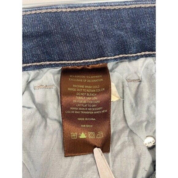 KUT FROM THE KLOTH Jeans Felicia Baby Bootcut Size 6 Blue Stretch Womens - Picture 9 of 16